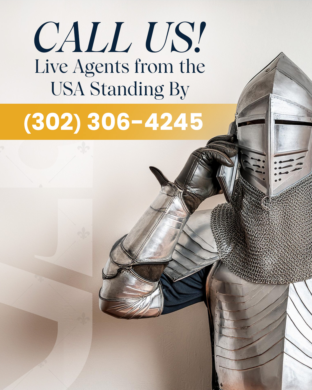 Call Us! Live Agents from the USA Standing By