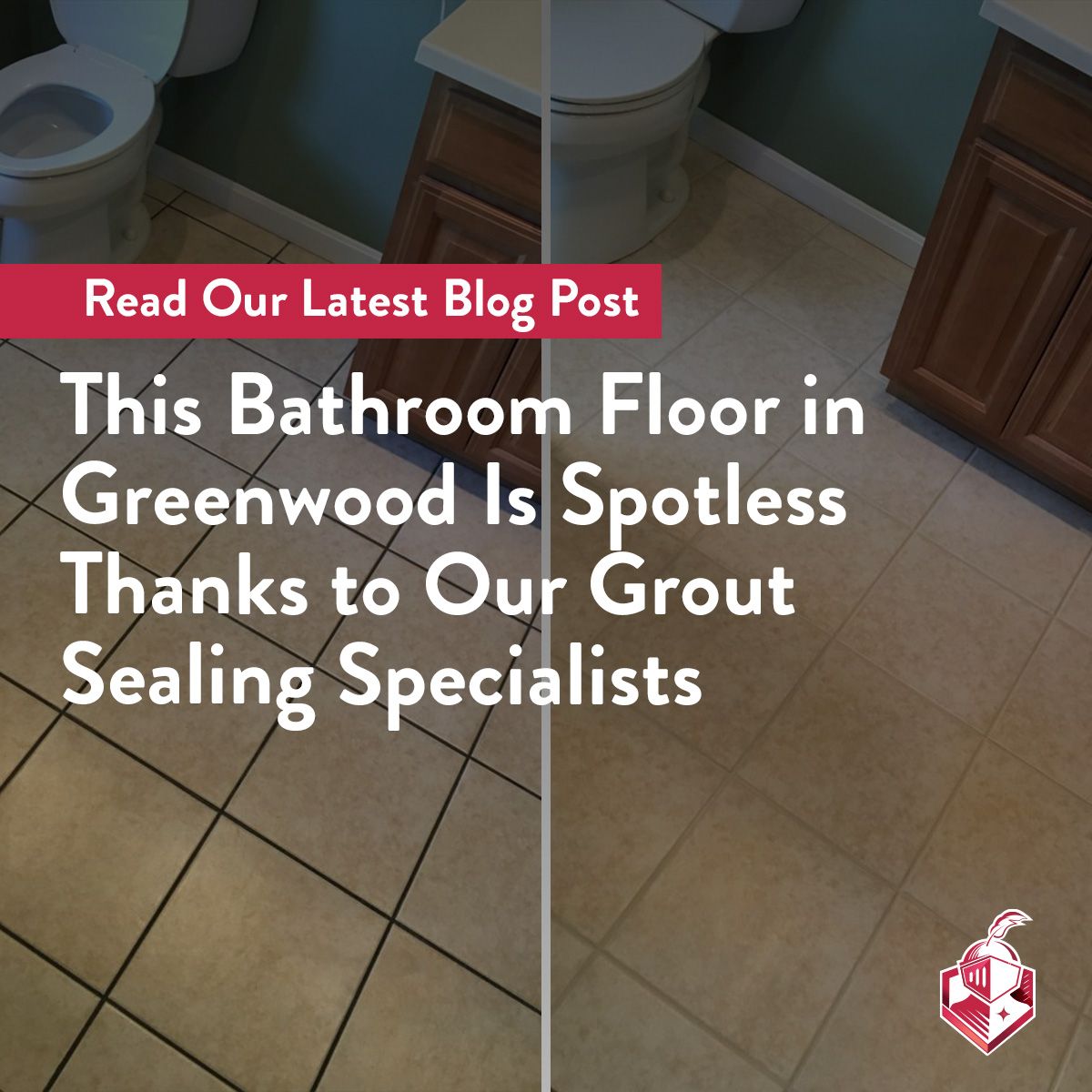 This Bathroom Floor in Greenwood Is Spotless Thanks to Our Grout Sealing Specialists
