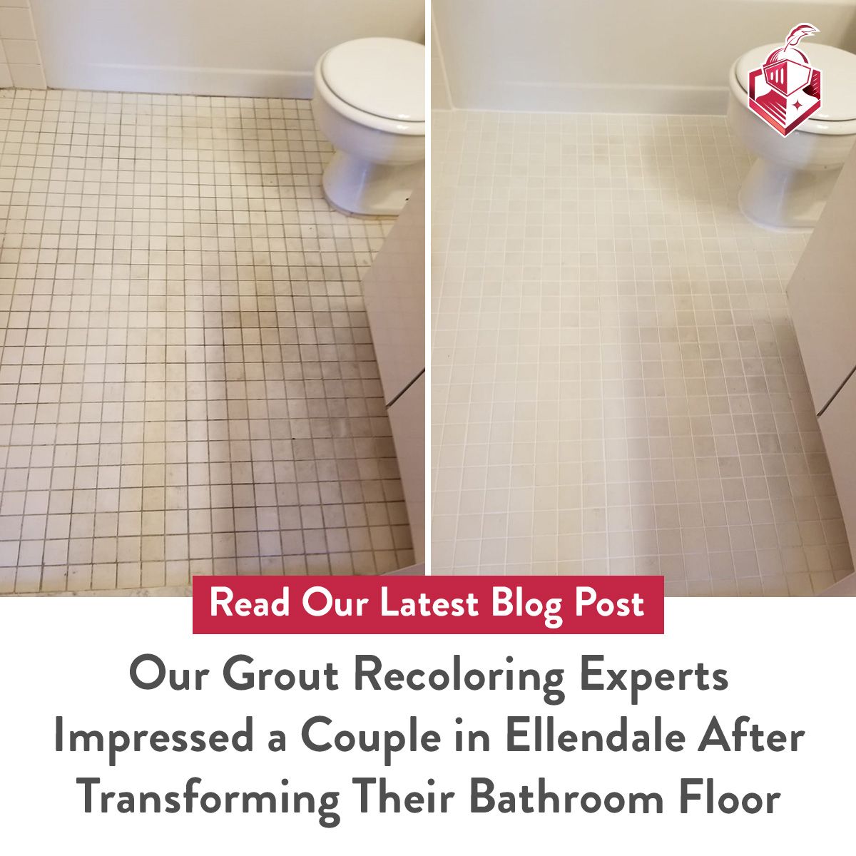 Our Grout Recoloring Experts Impressed a Couple in Ellendale After Transforming Their Bathroom Floor