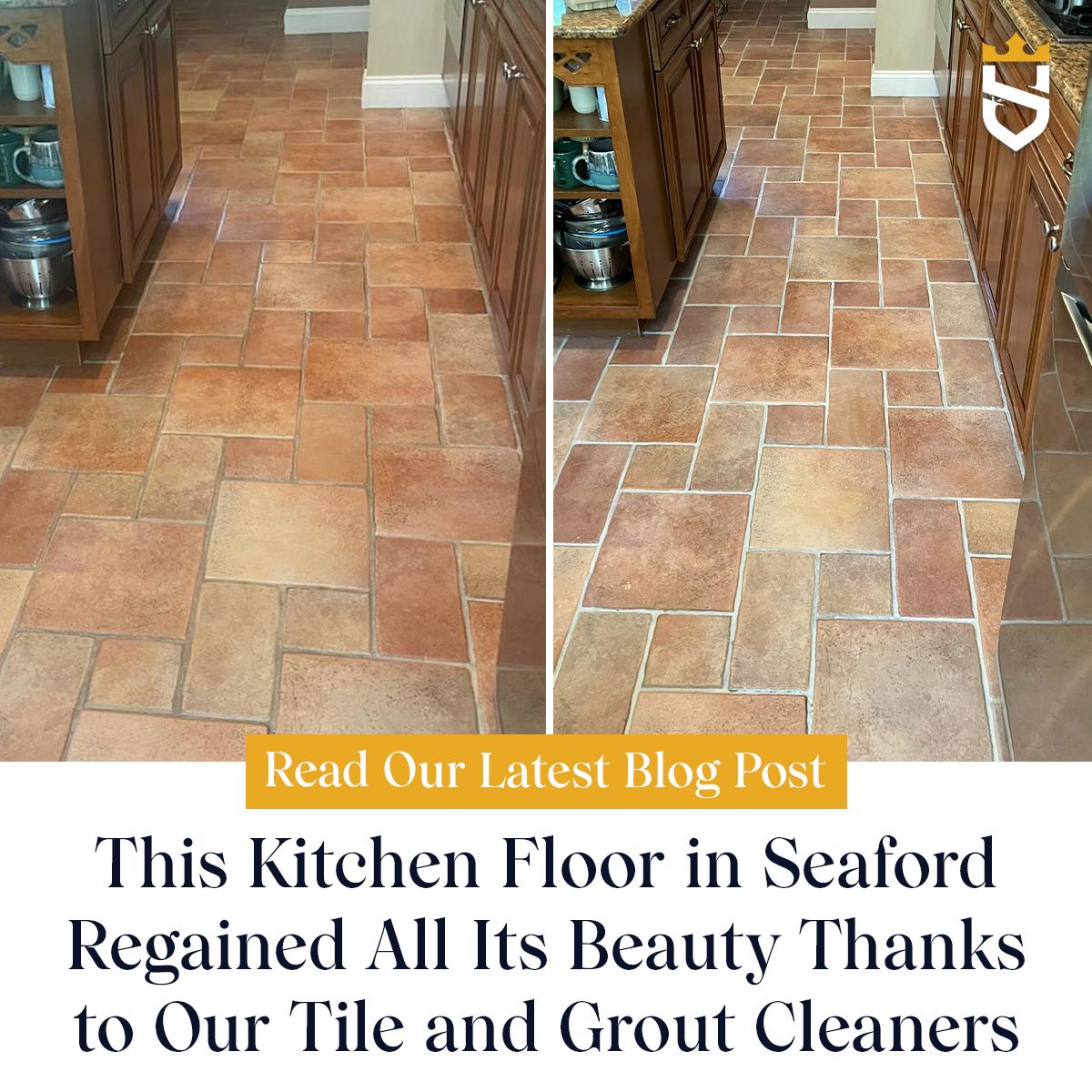 This Kitchen Floor in Seaford Regained All Its Beauty Thanks to Our Tile and Grout Cleaners