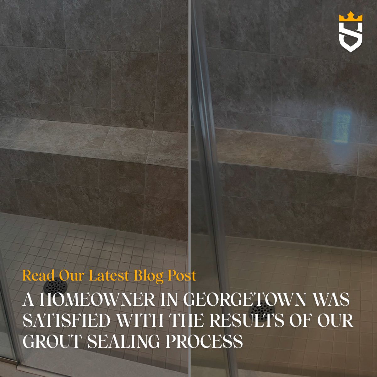 A Homeowner in Georgetown Was Satisfied With the Results of Our Grout Sealing Process